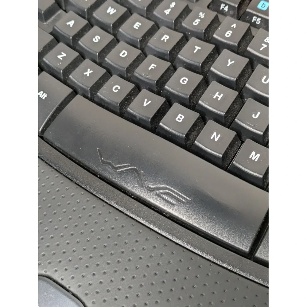 Logitech K350 Wireless Wave Ergonomic Keyboard Comfort NO USB Dongle WORKS